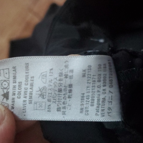 Patagonia black polyester crop hiking pants 21221S0 - Picture 5 of 7